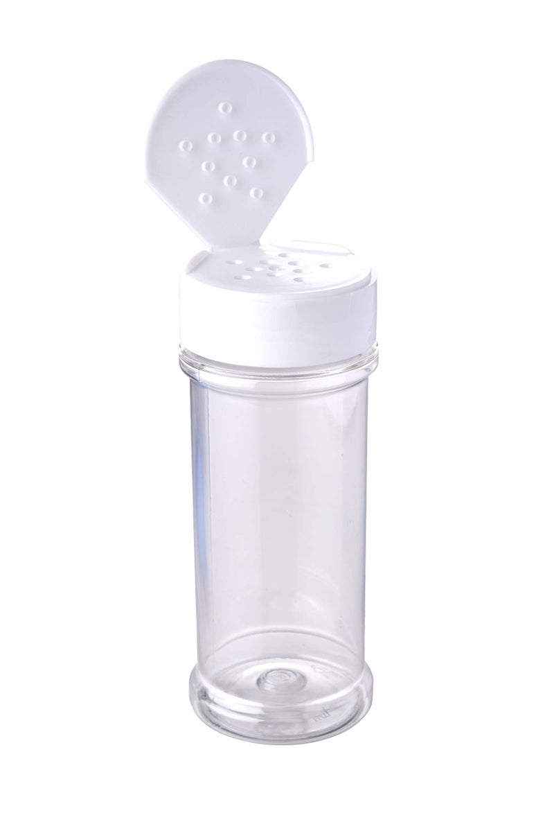 Xyloburst 12 Pack of 6 Oz. Empty Clear Plastic Spice Bottles with White Sprinkle Top Lids For Storing and Dispensing Salt, Sweeteners and Spices - Food-Grade Spice Jars for Kitchen and Home Spice Organization - Image 3